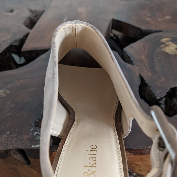 Suede Open Toe Heels - Picture 8 of 8